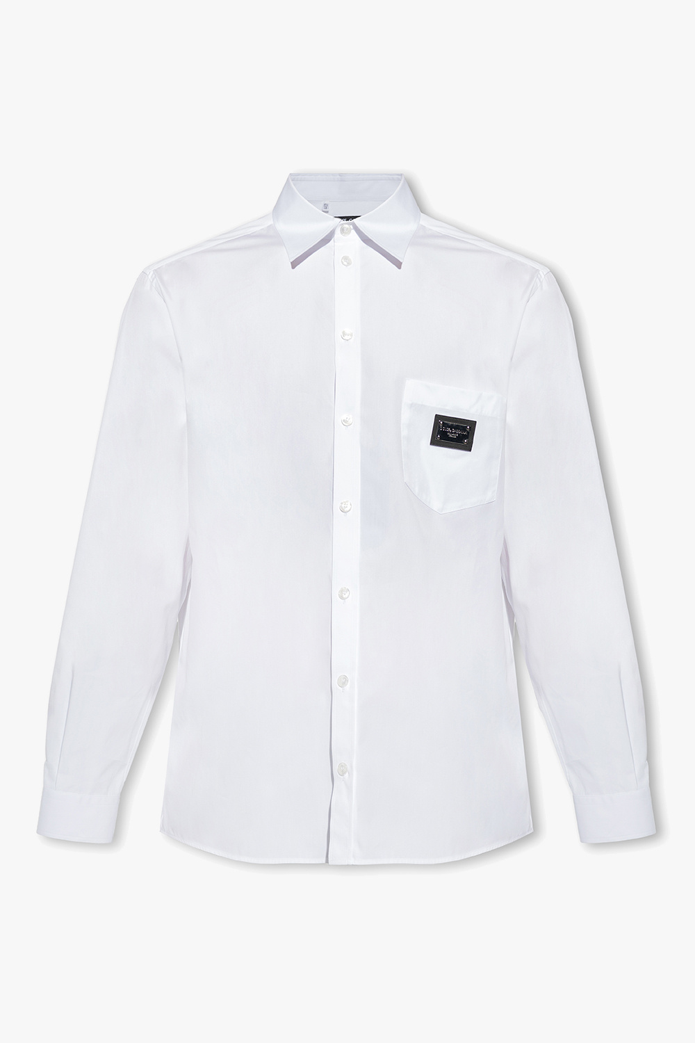 White Logo-patched shirt Dolce & Gabbana - Vitkac GB